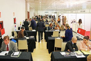 IMEX 2016.  Meetings area with representatives from the countries present at the Fair. 
