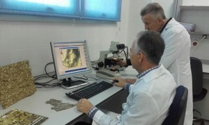 José Antonio López in laboratory 'Architectonic Bronze'